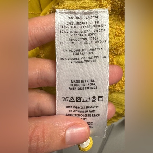 Anthropologie Akemi + Ken Viscose/Cotton Blend Embroidered Dress Size Medium - Picture 4 of 5